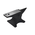 Cast Steel Single Horn Anvil with Polished Surface - Black