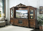 Latisha Entertainment Center - Antique Oak