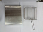 304 Stainless Steel Fryer/Steamer Conversion 6-in-1 BBQ Tool Set with Adjustable Legs