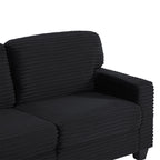U-Shaped Upholstered Sectional Sofa with Movable Ottoman