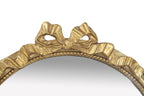 Gold Baroque Style Wall Mirror with Intricate Crown Detailing - 40.2" x 29.9"
