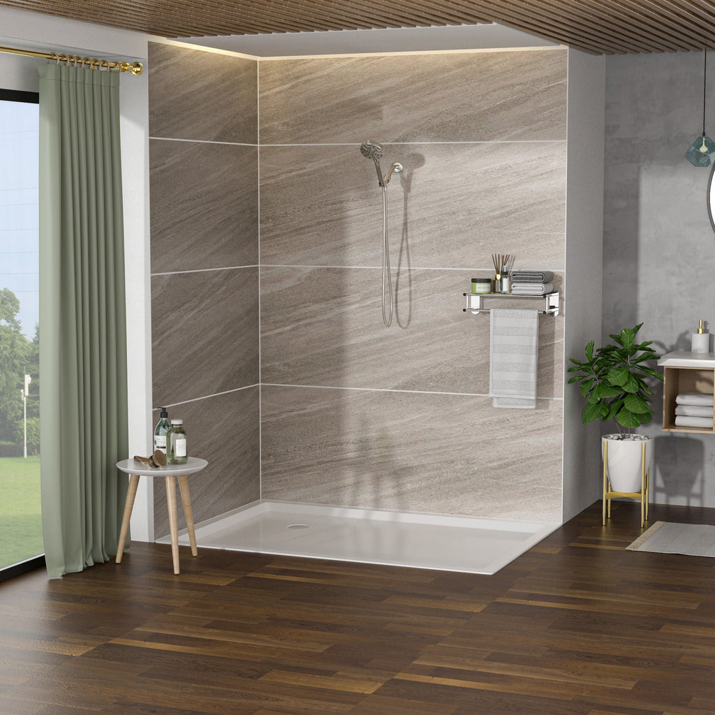 Multi Function Adjustable Hand Shower with 8 Settings - Brushed Nickel