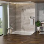 Multi Function Adjustable Hand Shower with 8 Settings - Brushed Nickel