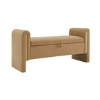 Modern Teddy Upholstered Bed End Bench with Storage - Multiple Colors