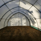 Single Truss Arch Storage PE Shelter - White
