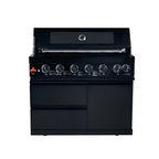 43-Inch Stainless Steel BBQ Grill with Soft-Closing Hinges - Black