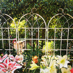 Metal Garden Rustproof Trellis for Climbing Plants – Outdoor Flower Support