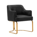 Modern Dining Chair with Solid Wood Frame - Dark Gray, Beige, or Black