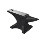 Single Horn Anvil with Robust Cast Steel Construction - Black