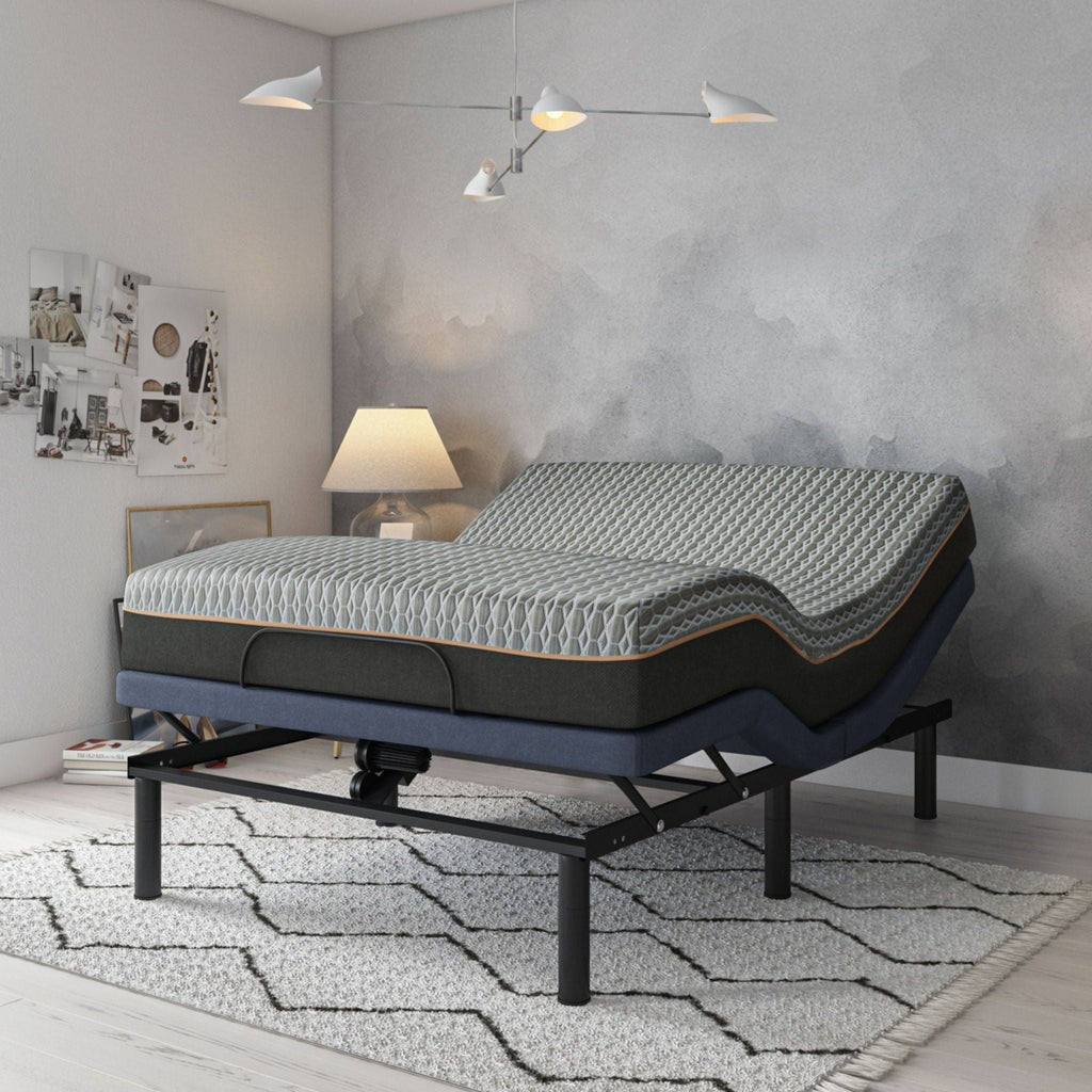 Adjustable Bed Base with Full-Range Positions - Dark Gray