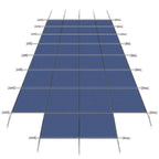 High Strength Mesh Pool Safety Cover with Complete Hardware Kit - Blue