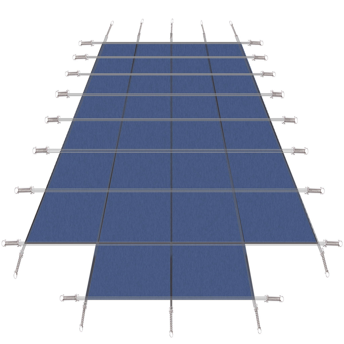 High Strength Mesh Pool Safety Cover with Complete Hardware Kit - Blue