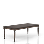 Extendable Dining Table with Expandable Leaf - Coffee