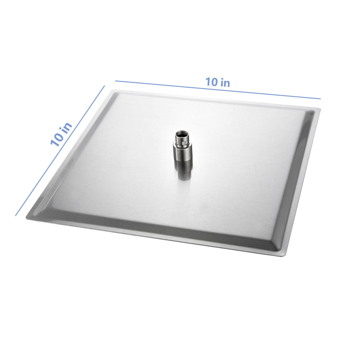 10" Square Rainfall Shower Head with 360° Adjustability – Multiple Colors