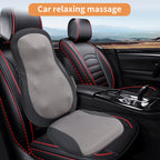 Therapeutic Shiatsu Massage Cushion with Heat Function - Polypropylene, Gray