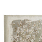 Large Cherry Blossom Canvas Art Print with Gray / White Matte Finish