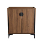 Modern Bathroom Vanity Cabinet with Soft Closing Doors - Dark Brown