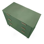 Solid Wood 3 Drawer Dresser with Ribbed Fronts - Multiple Colors