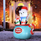 Outsunny 5ft Christmas Inflatable Outdoor Decoration