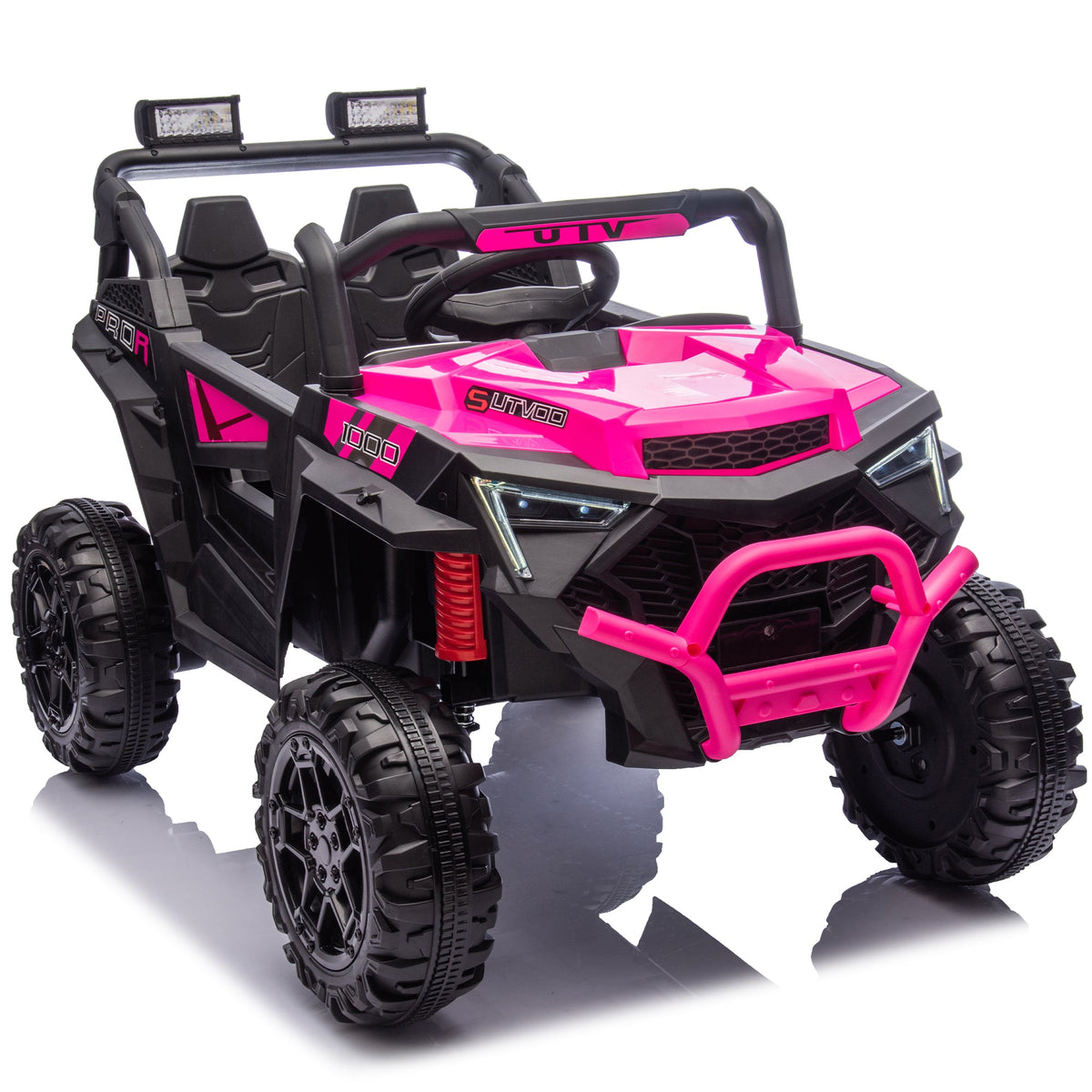 24V 400W Kids Ride On Electric UTV with Remote Control - Pink, Black, Blue