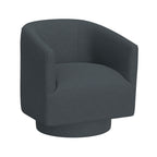 Fabric Swivel Accent Chair with Compact Design - Light Blue, Dark Green, White, Gray, Blue