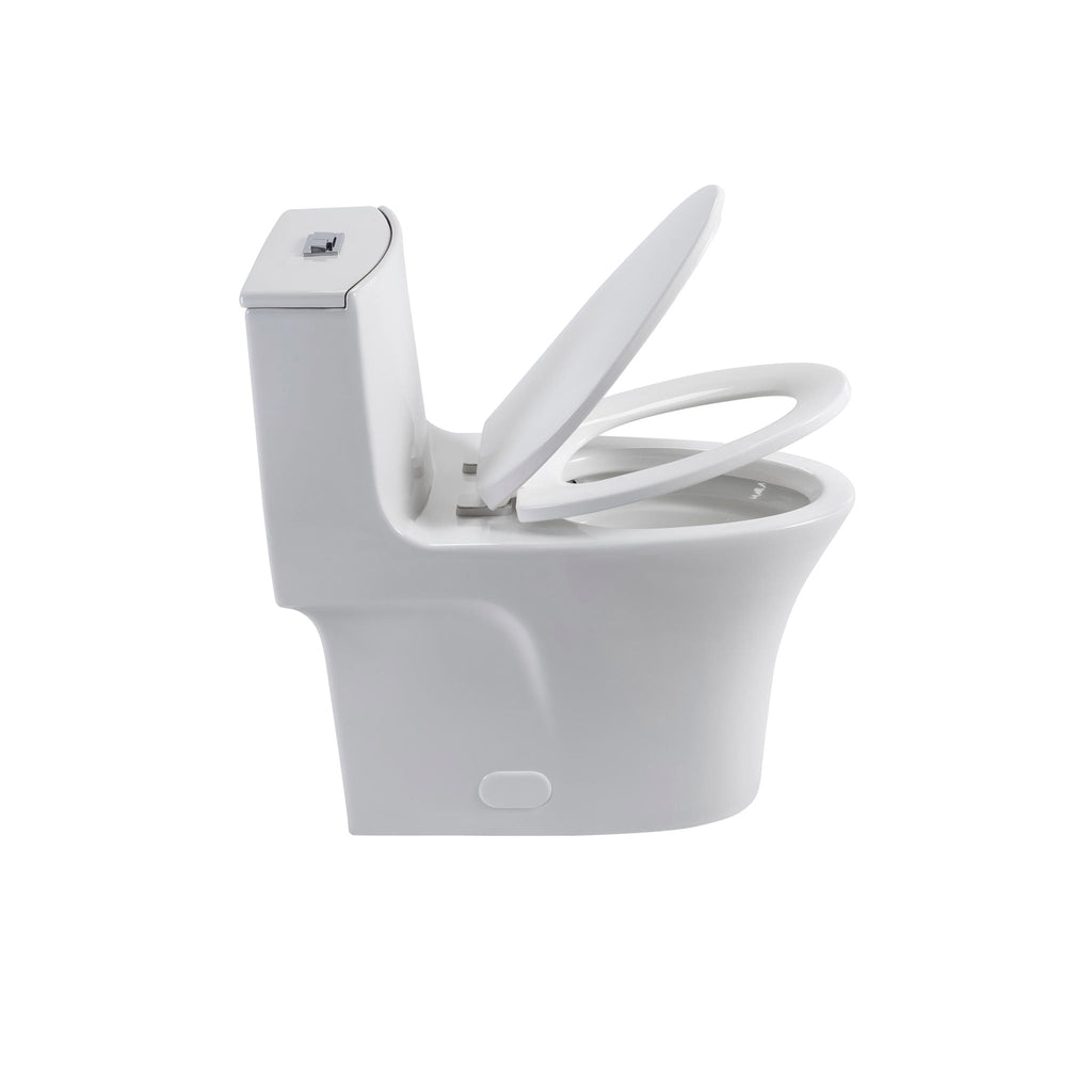 Elegant One Piece Toilet With Tornado Dual Flush
