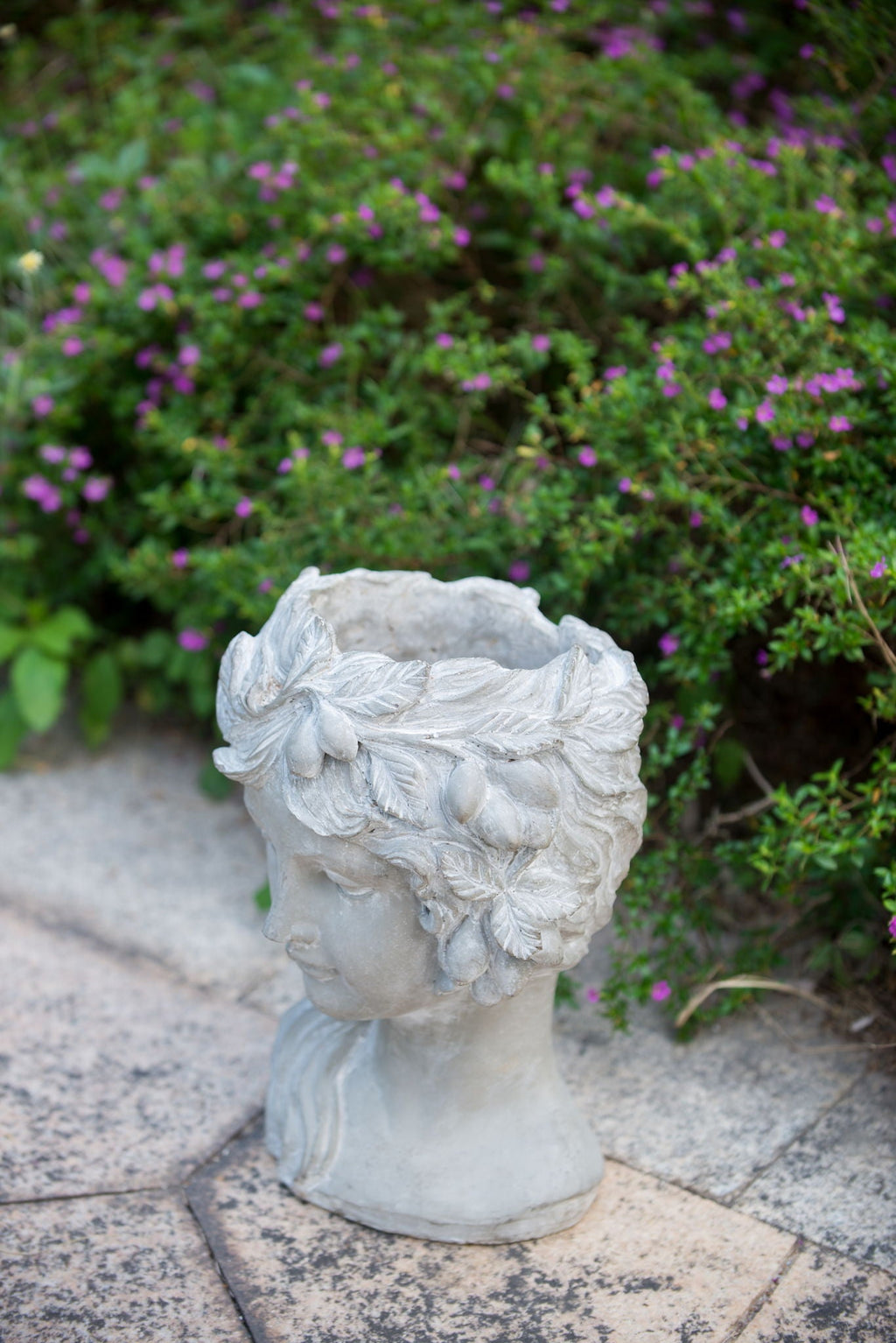 Cement Bust Wall Planter - Indoor & Outdoor Decor