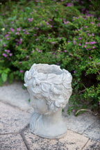 Cement Bust Wall Planter - Indoor & Outdoor Decor