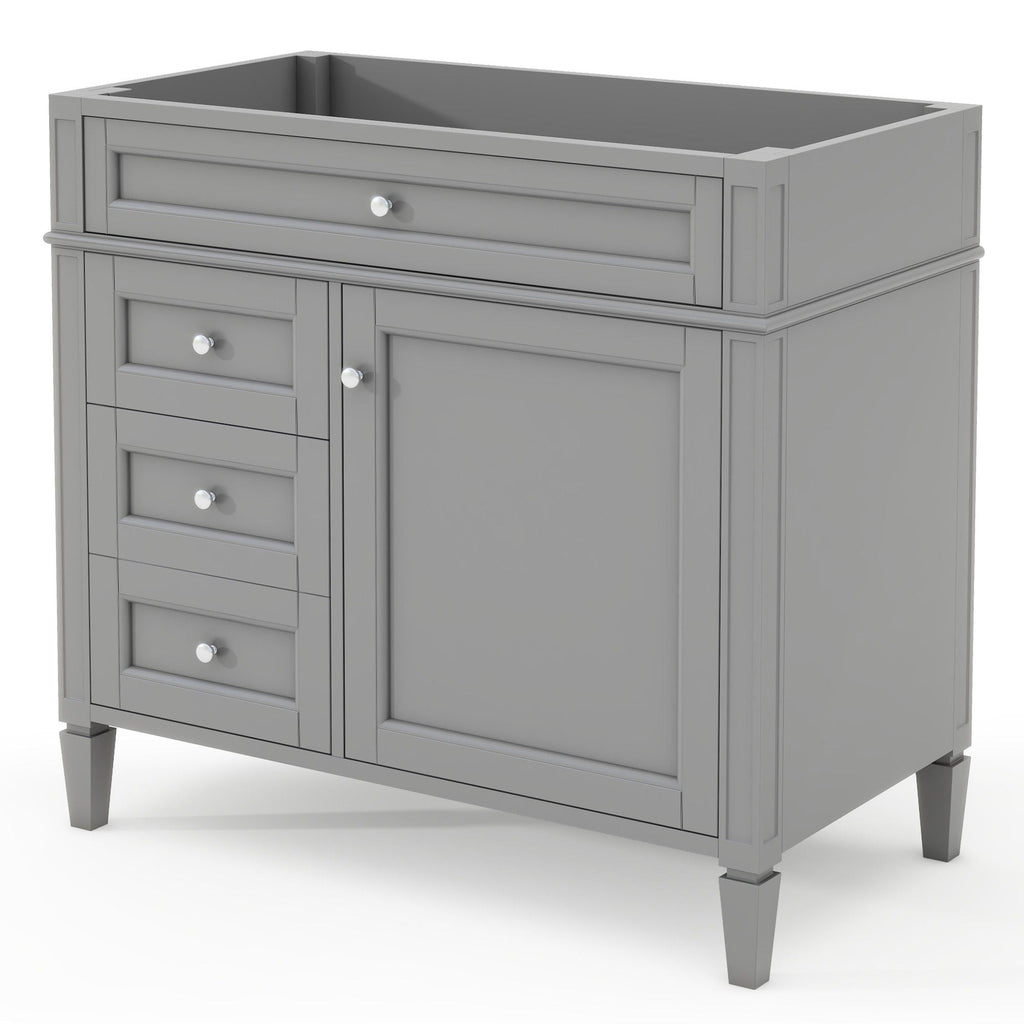 Bathroom Vanity with 2 Drawers and Tip-Out Storage - Multiple Colors
