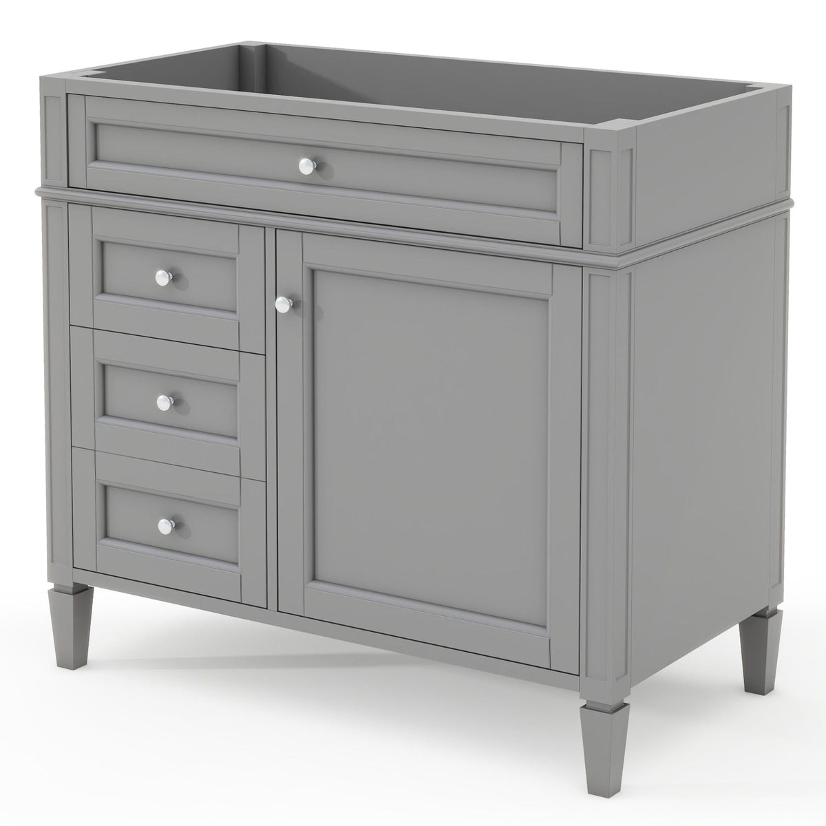 Bathroom Vanity with 2 Drawers and Tip-Out Storage - Multiple Colors