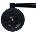 Elevated Metal Planter Garden Bed with Wheels - Black