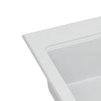 Quartz Kitchen Sink 30" x 22" Granite Composite Workstation Drop In - White