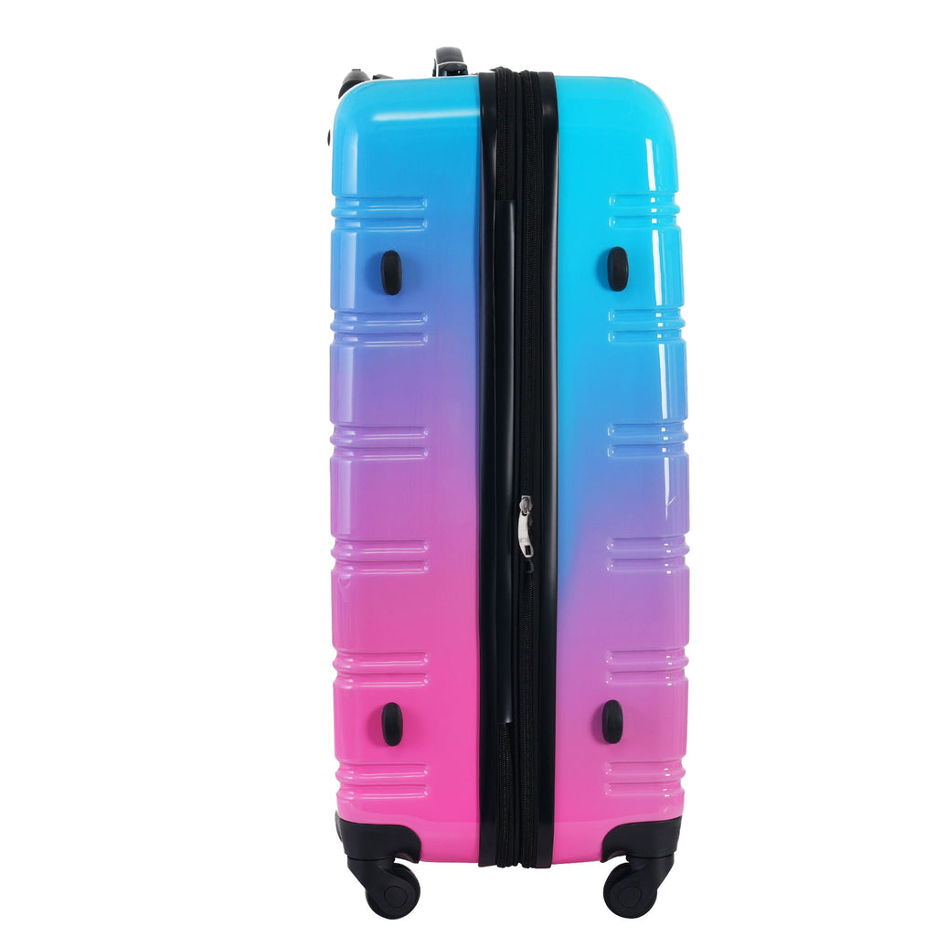 Gradient Color Hardshell Luggage Set with Spinner Wheels and TSA Lock – Light Blue or Purple