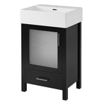 Bathroom Vanity with Ceramic Sink and Ample Storage - Blue, Green, or Black