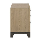 3 Drawer Nightstand with USB Charging Port - Brown
