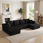 132.1 Inch Modular Sectional Sofa with Double Chaise