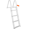 Dock Ladder with 4 Removable Steps and 350 lbs Capacity - Aluminum Alloy