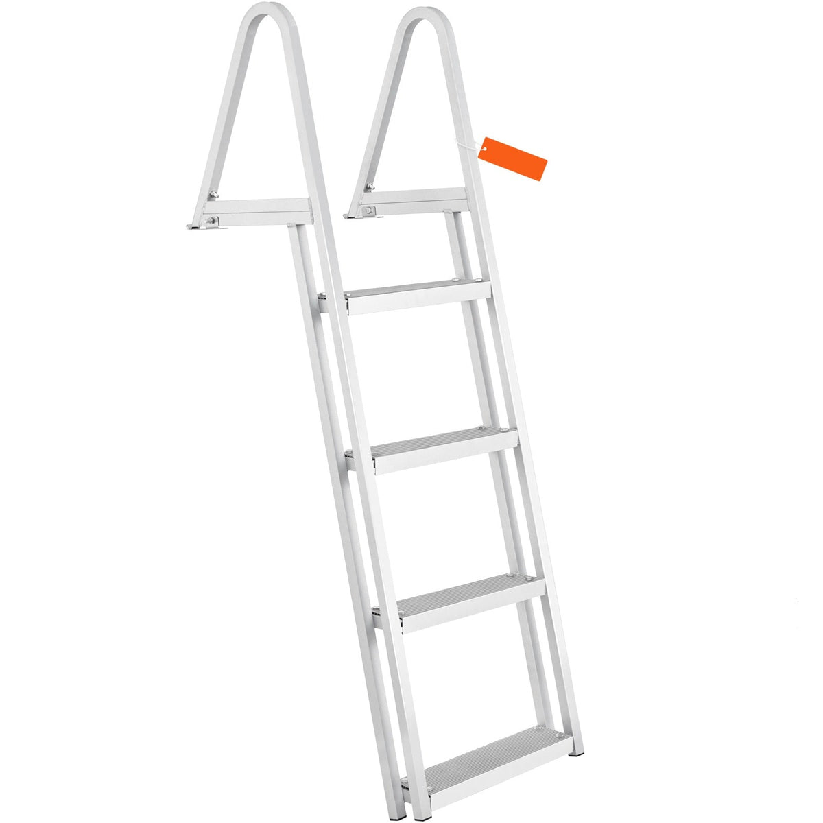 Dock Ladder with 4 Removable Steps and 350 lbs Capacity - Aluminum Alloy
