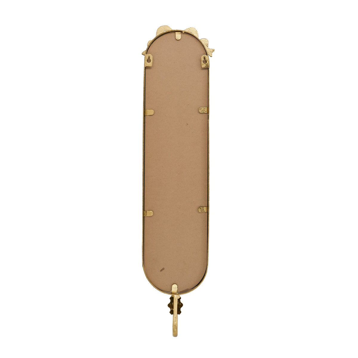 Set of 2 Wall Mirrors with Glass and Metal Frame