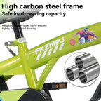 16-Inch Sporty Kids Cruiser Bike with Training Wheels - Green or Pink