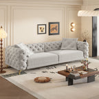 Convertible 3-in-1 Sleeper Sofa Set with Movable Ottoman - Multiple Colors