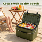 25 Quart Cooler with Thick Insulation - White
