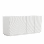 Buffet Cabinet with Storage - Modern 4-Door Sideboard
