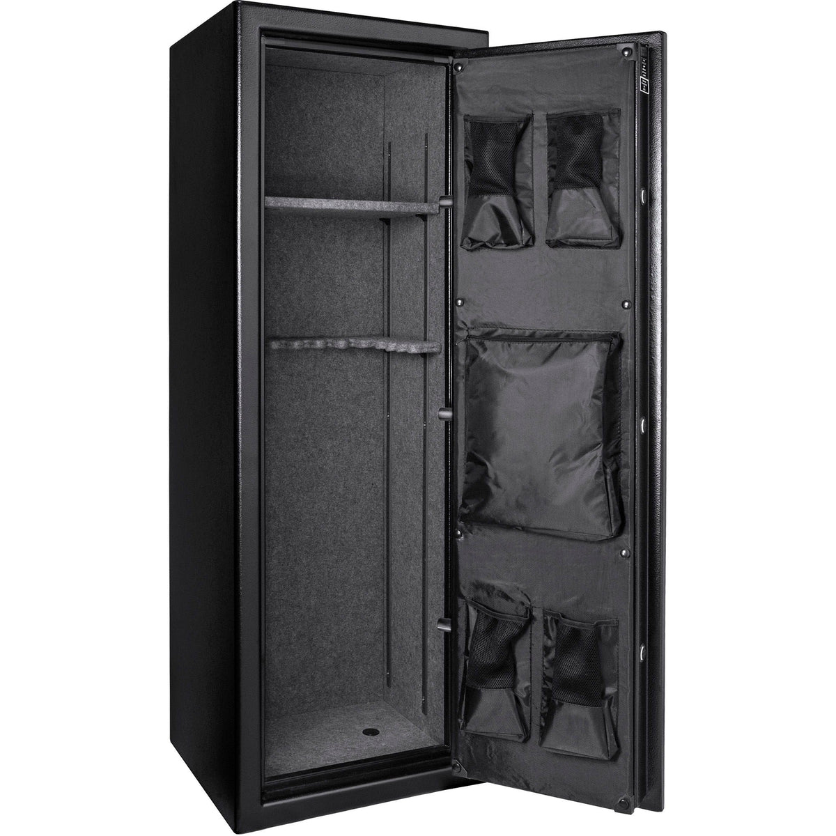 Tall Fireproof Protection Safe Vault with Solid Steel Construction - Black