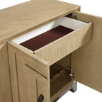 Sideboard with Ample Storage and Wine Racks - Brown