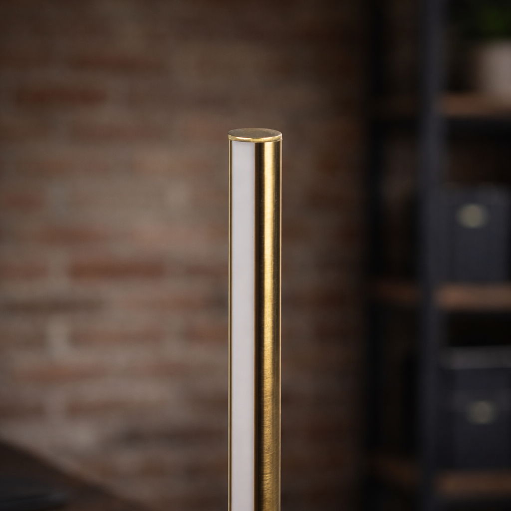 Dimond LED Table Lamp With On / Off Switch Round Base - Black / Gold