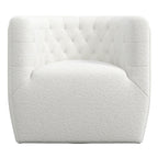 Ergonomic Design Swivel Chair with Tufted Accent - Multiple Colors