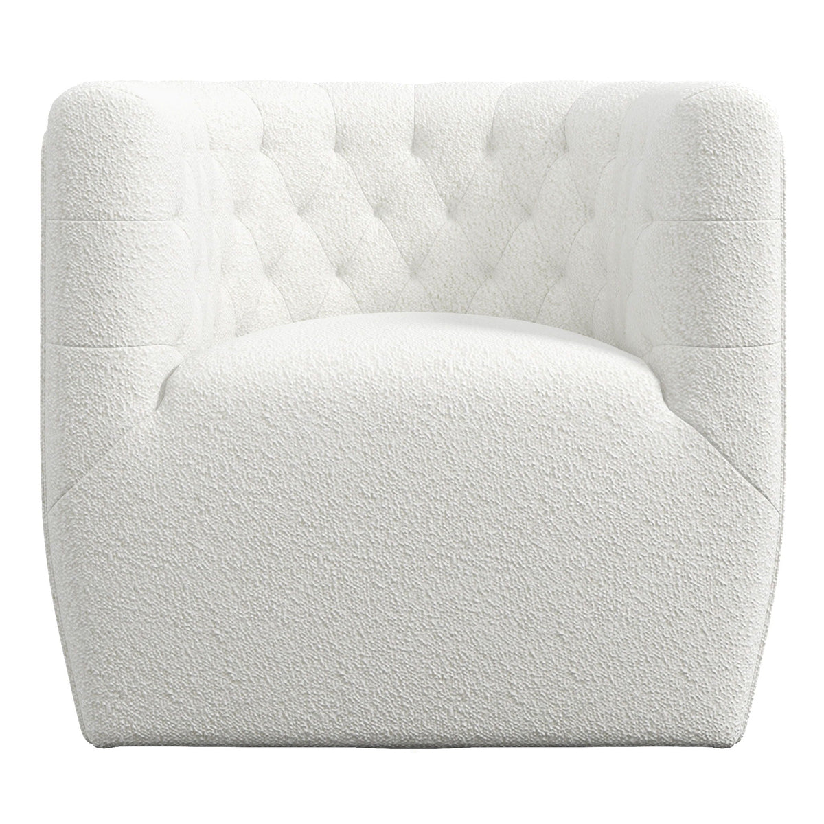 Ergonomic Design Swivel Chair with Tufted Accent - Multiple Colors
