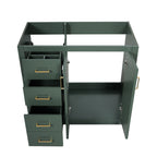 Retro Style Bathroom Vanity with Soft Closing Doors - Multiple Colors