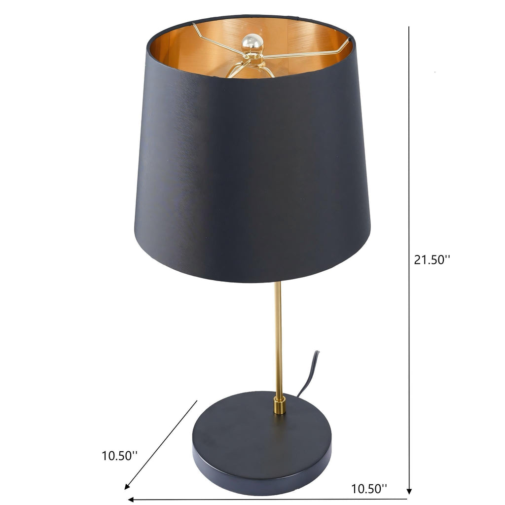 Black Desk Lamp for Bedside and Table Use with Ergonomic Lighting